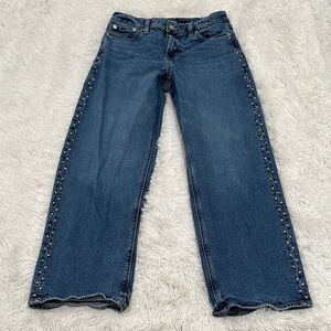🎾 American Eagle Stretch Stovepipe Studded Jeans